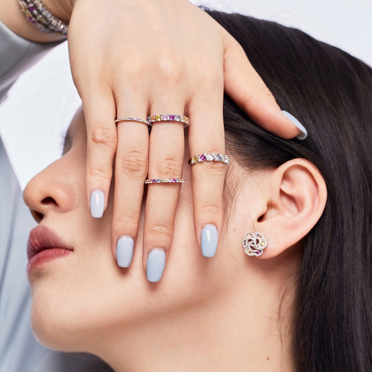 [Limara]Unique Scintillating Round Cut Daily Ring