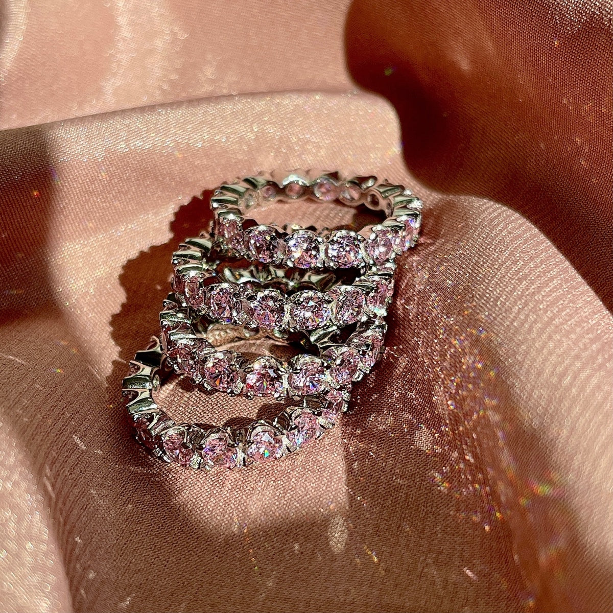 [Limara]Eternity Round Cut Tennis Ring