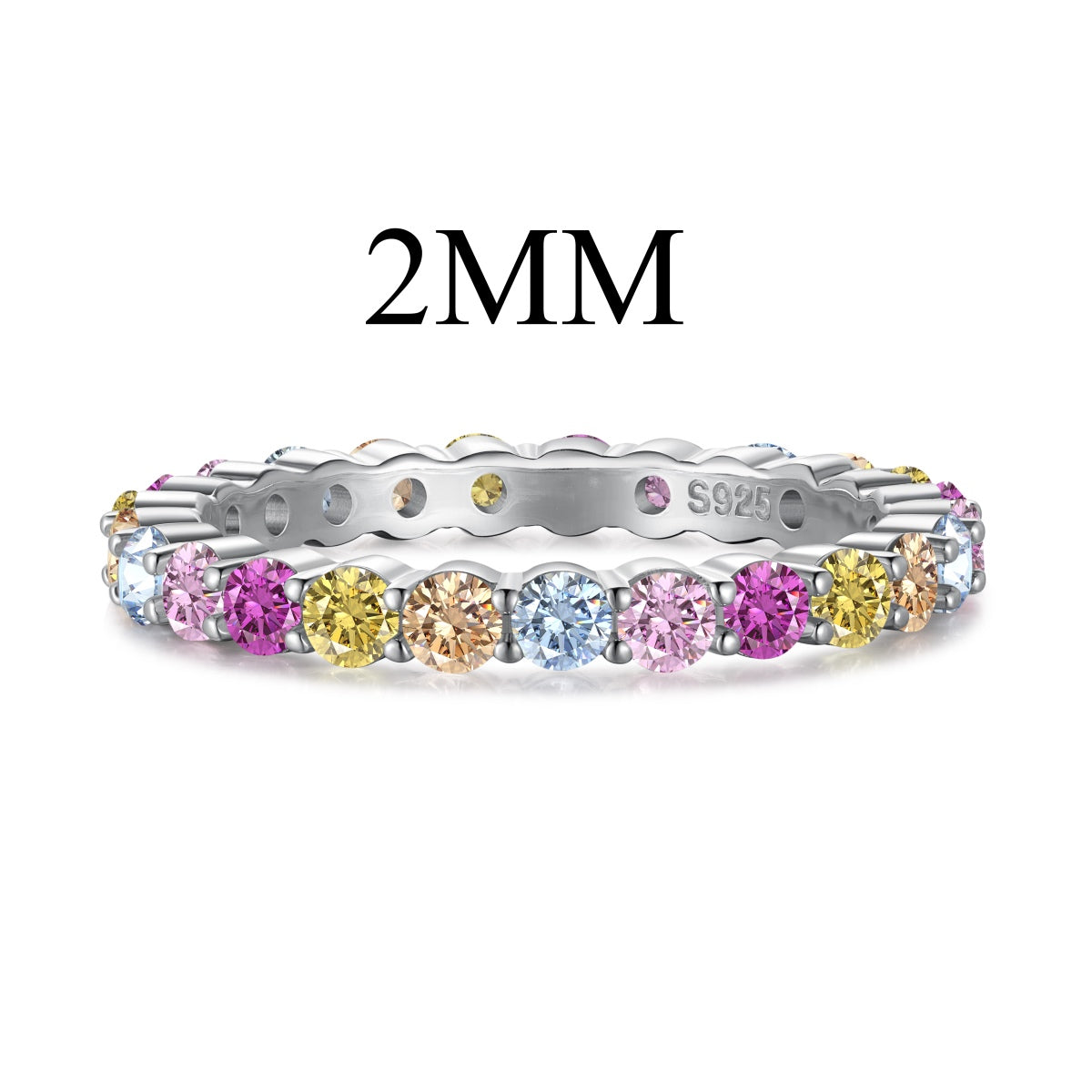 [Limara]Elegant Vivid Round Cut Daily Ring