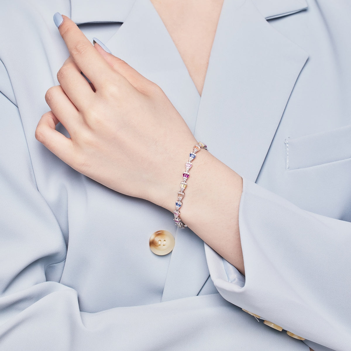 [Limara]Radiant Water Drop Shape Daily Bracelet