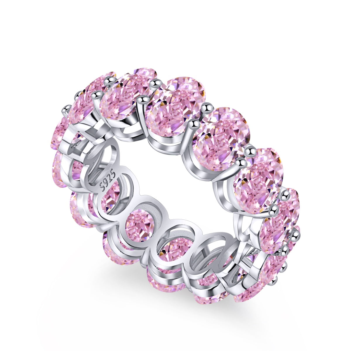 [Limara]Dainty Elongated Cushion Cut Tennis Ring