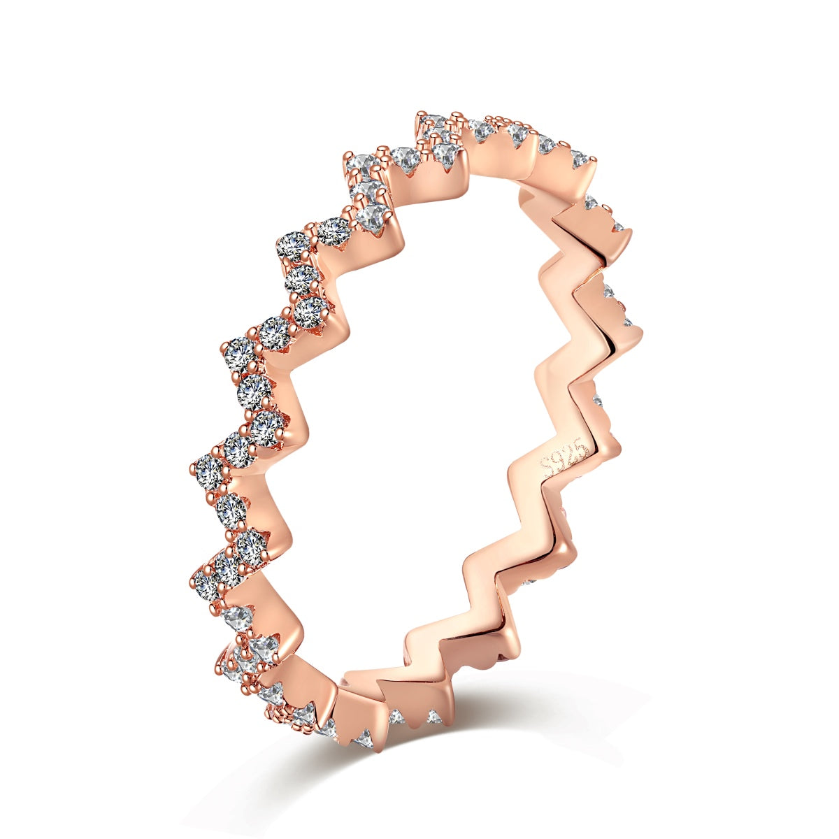 [Limara]Delicate Enchanting Wave Shape Daily Ring
