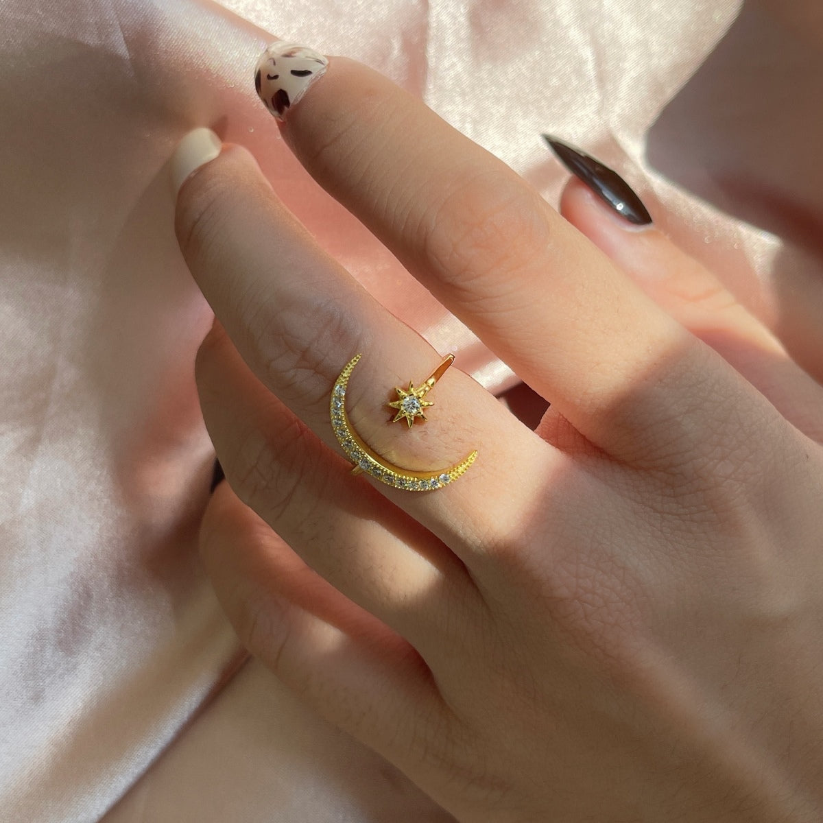 [Limara]Eternity Moon & Star Ring