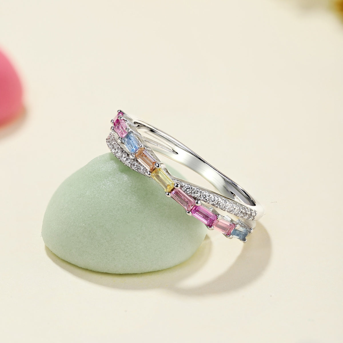 [Limara]Energetic Elegant Radiant Cut Party Ring