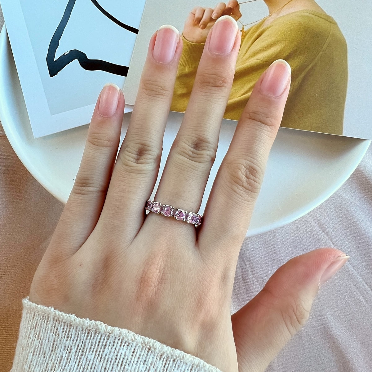 [Limara]Eternity Round Cut Tennis Ring