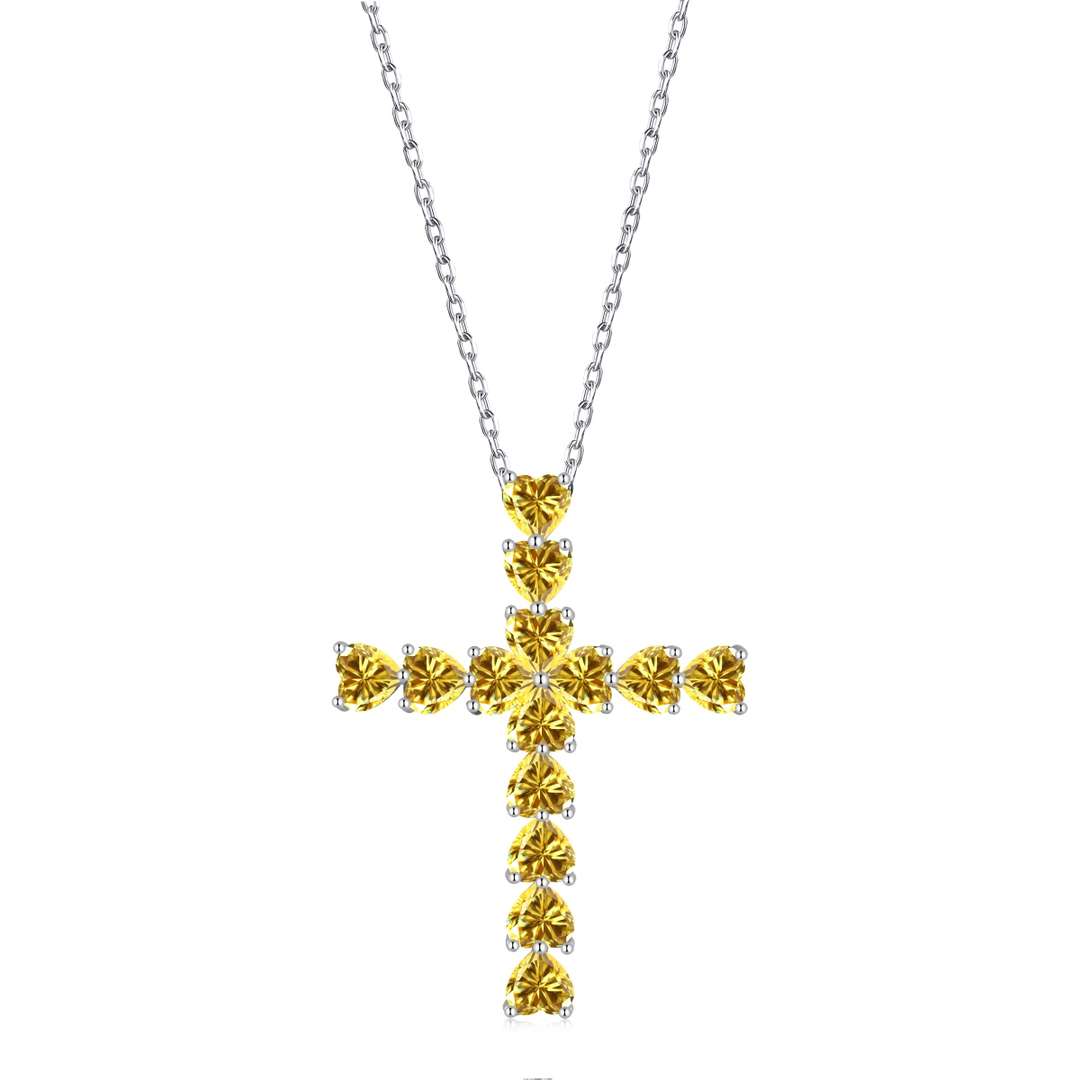 [Limara]Radiant Cross Shape Necklace