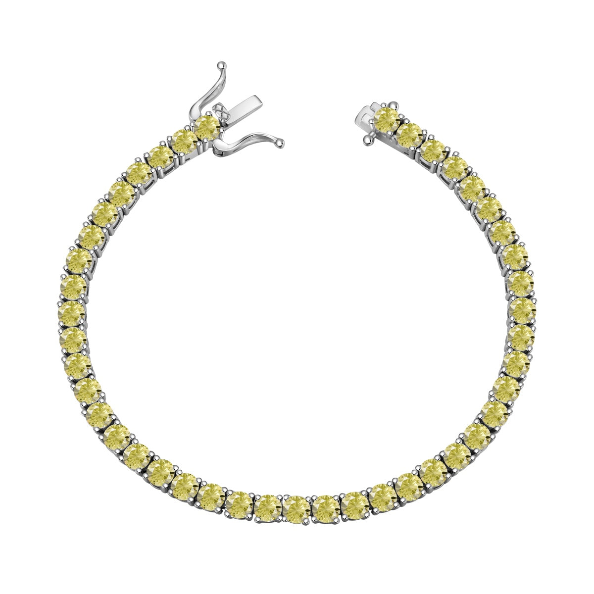 [Limara]Ornate Dazzling Round Cut Tennis Bracelet