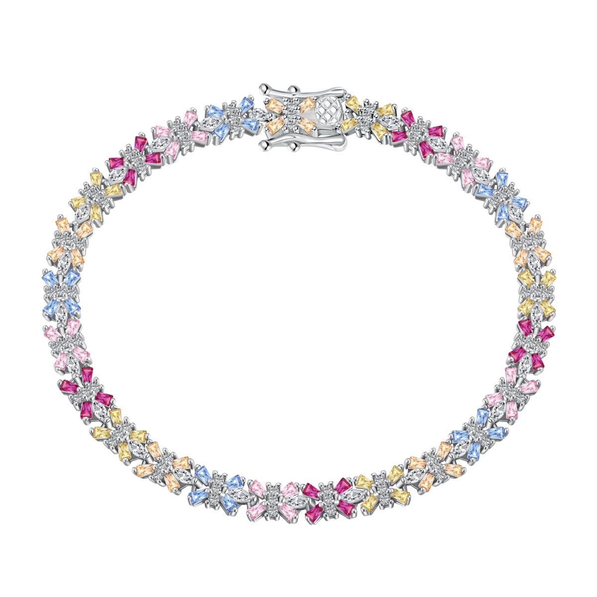 [Limara]Radiant Colorful Emerald Cut Party Bracelet