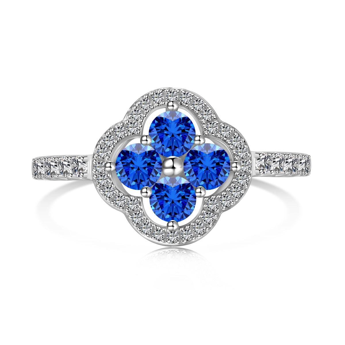 [Limara]Four Leaf Clover Flower Design Ring