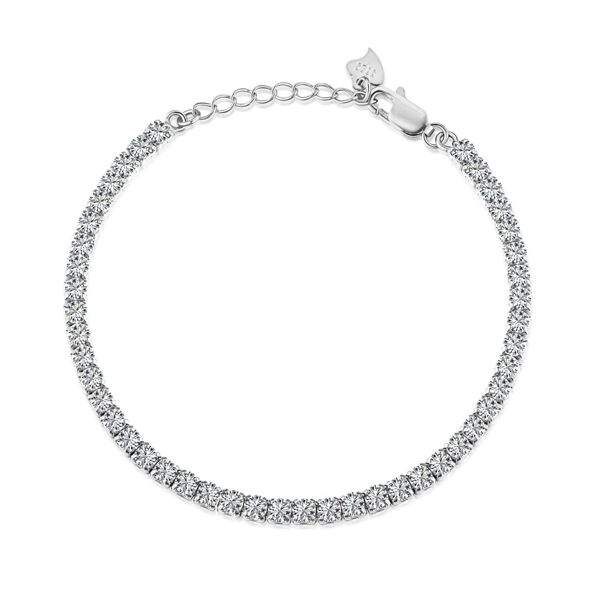 [Limara]Sparkling Round Cut Daily Bracelet