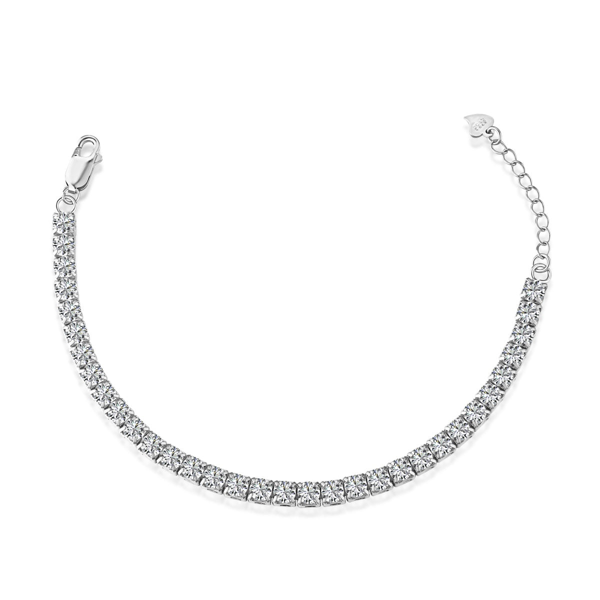 [Limara]Sparkling Radiant Princess Cut Tennis Bracelet