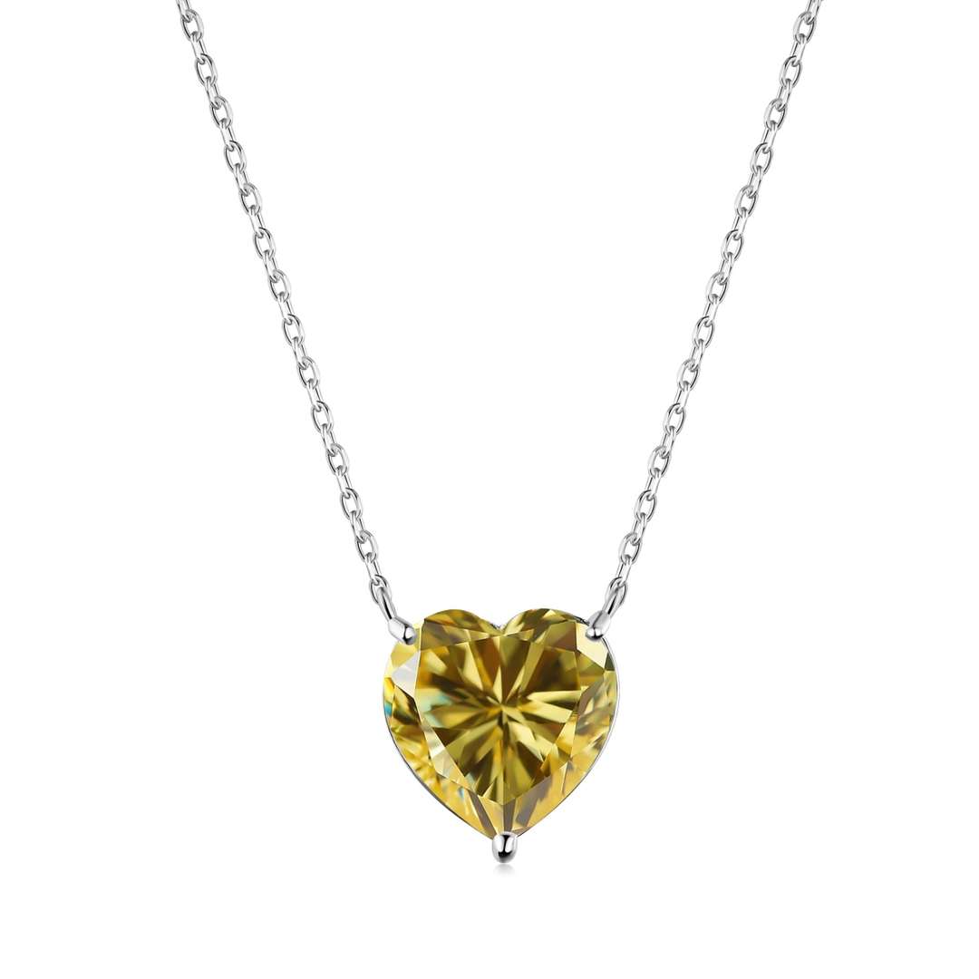[Limara]6.0 carat Radiant Heart Shape Necklace