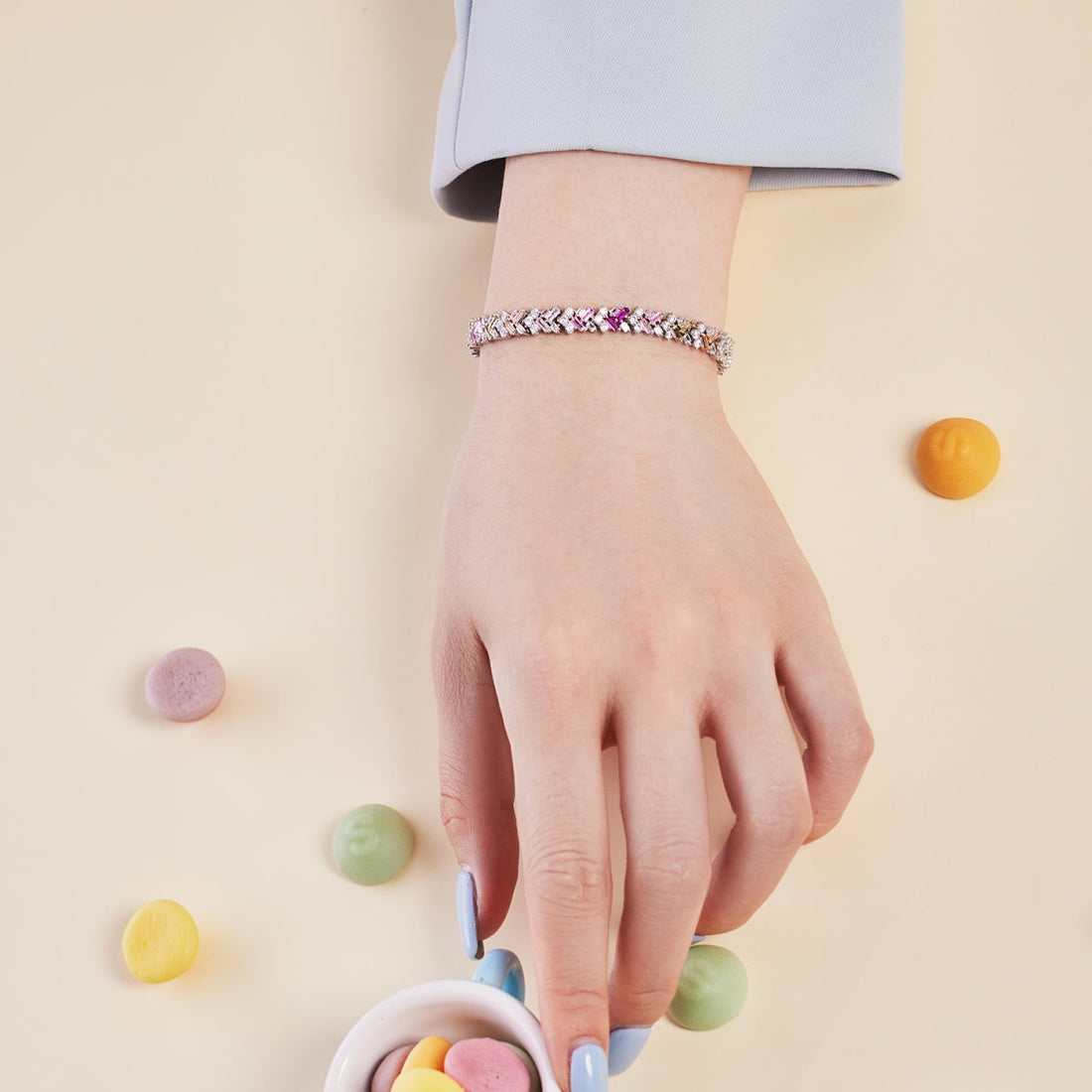 [Limara]Dazzling Unique Multi Shape Daily Bracelet
