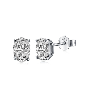 [Limara]Oval Classic Dignified Elegant Earrings