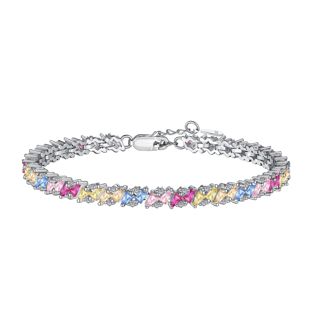 [Limara]Ornate Sparkling Multi Cut Party Bracelet