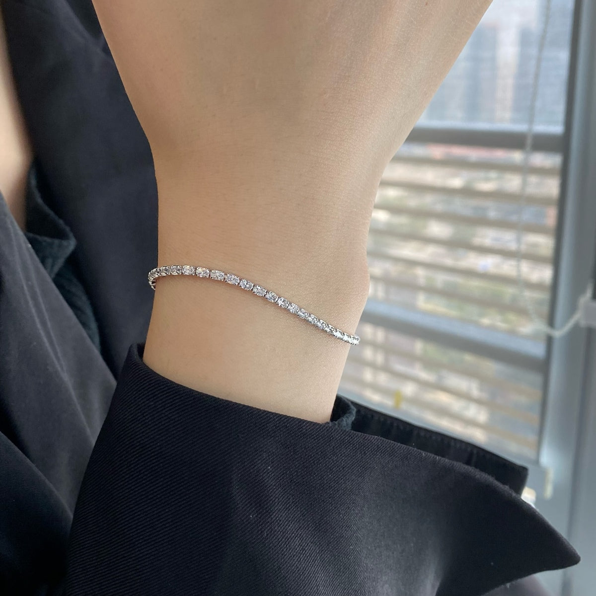 [Limara]Elegant Emerald Cut Daily Bracelet