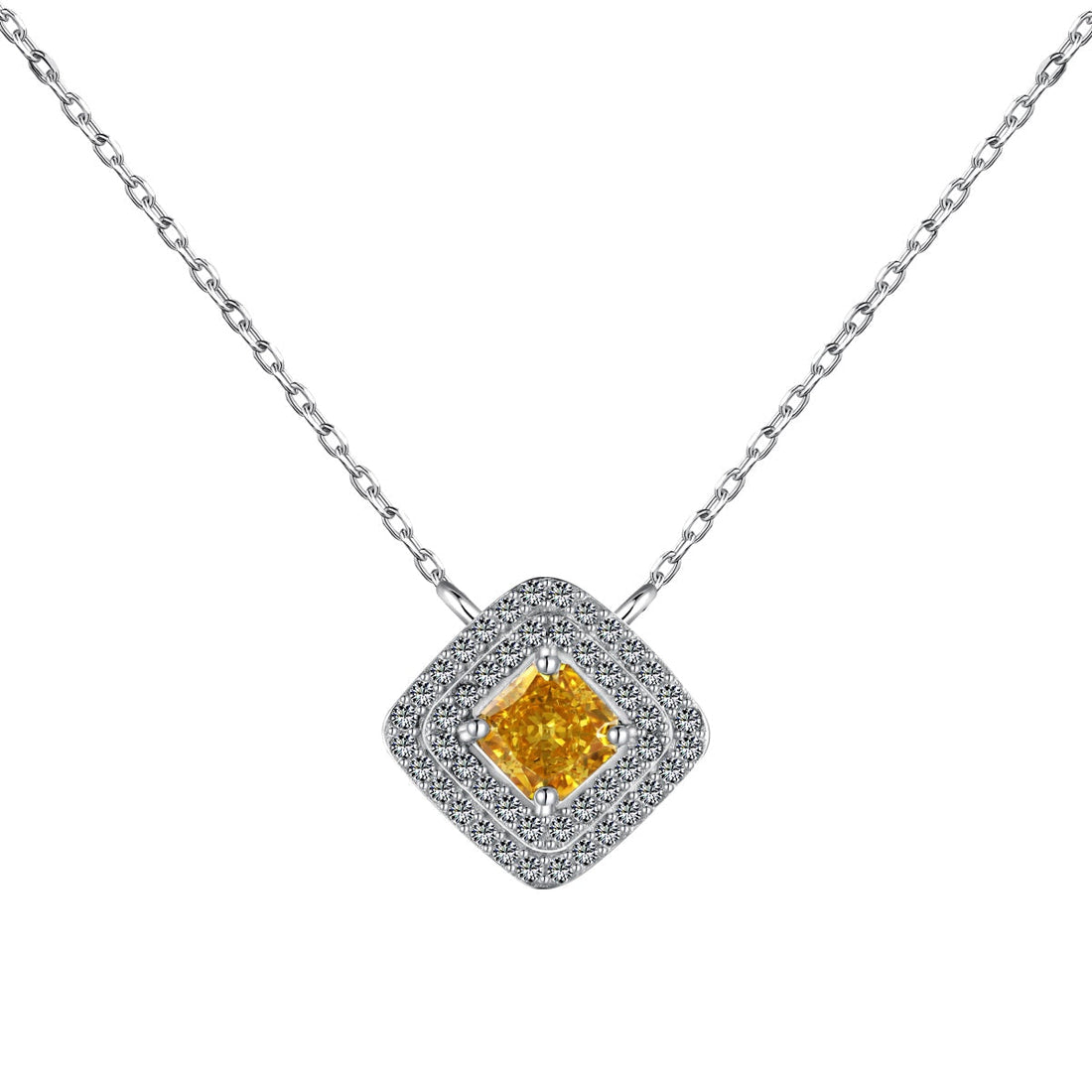 [Limara]Sparkling Asscher Cut Necklace