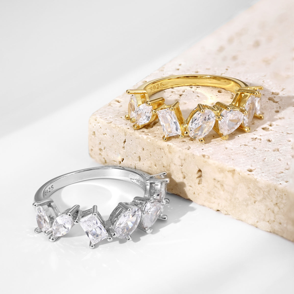 [Limara]Delicate Multi Cut Ring