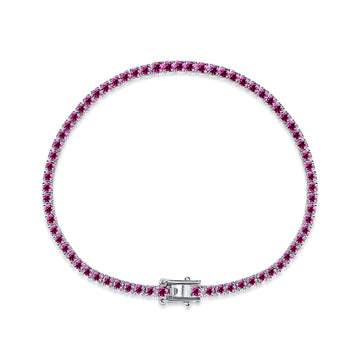 [Limara]Dazzling Colorful Round Cut Daily Bracelet