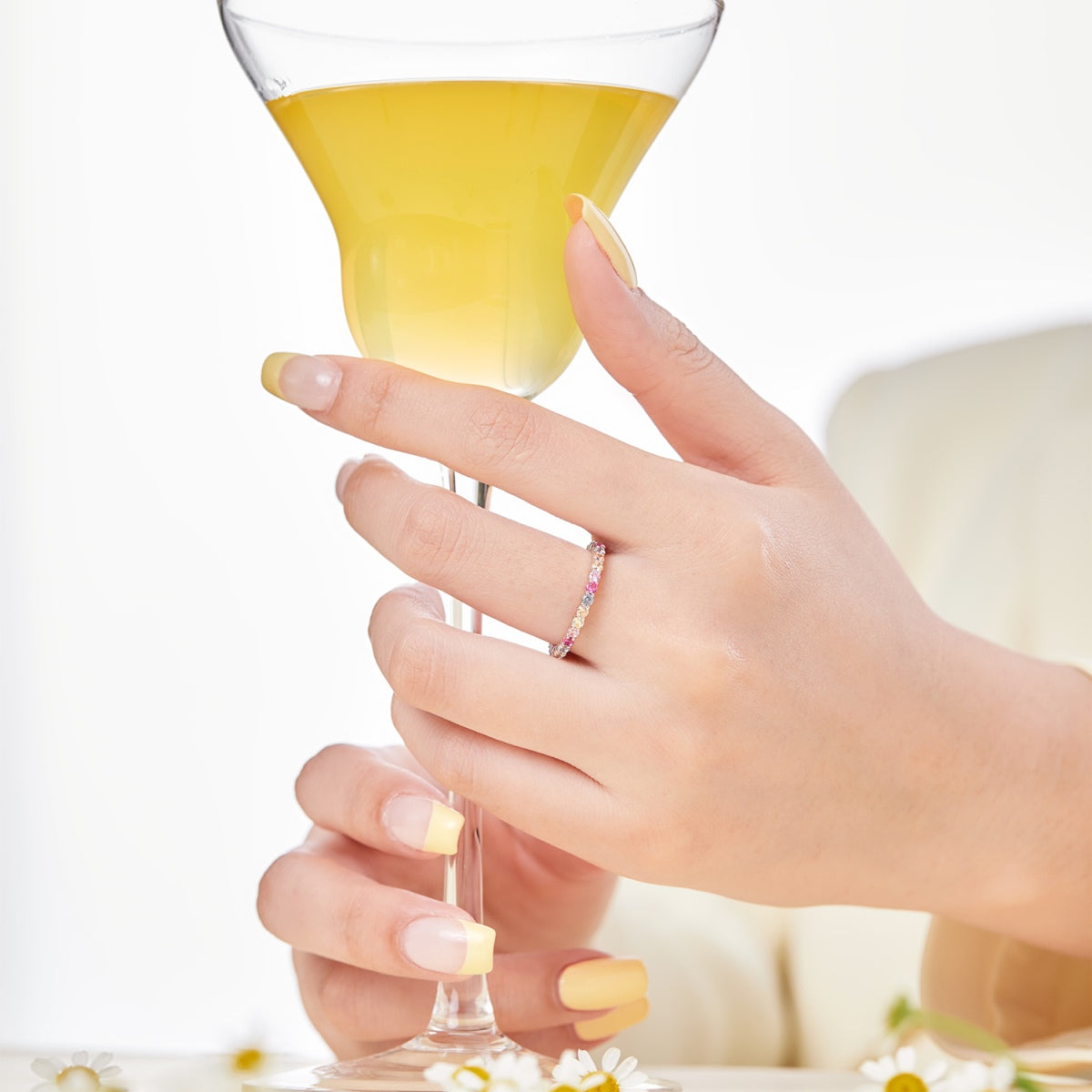 [Limara]Elegant Vivid Round Cut Daily Ring