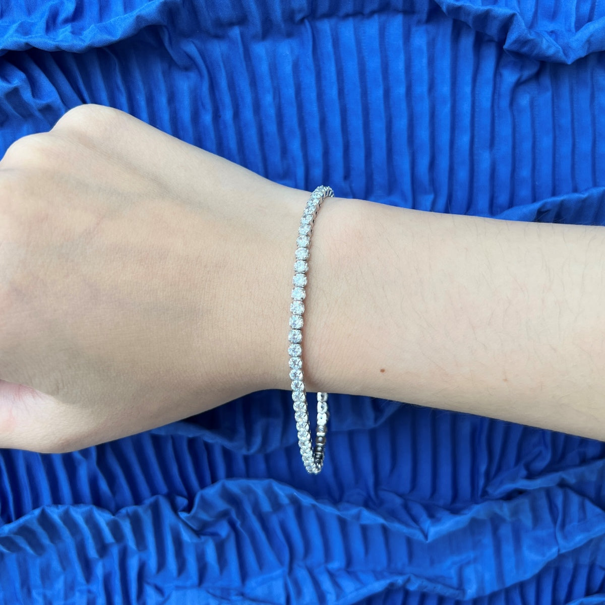 [Limara]Sparkling Round Cut Daily Bracelet