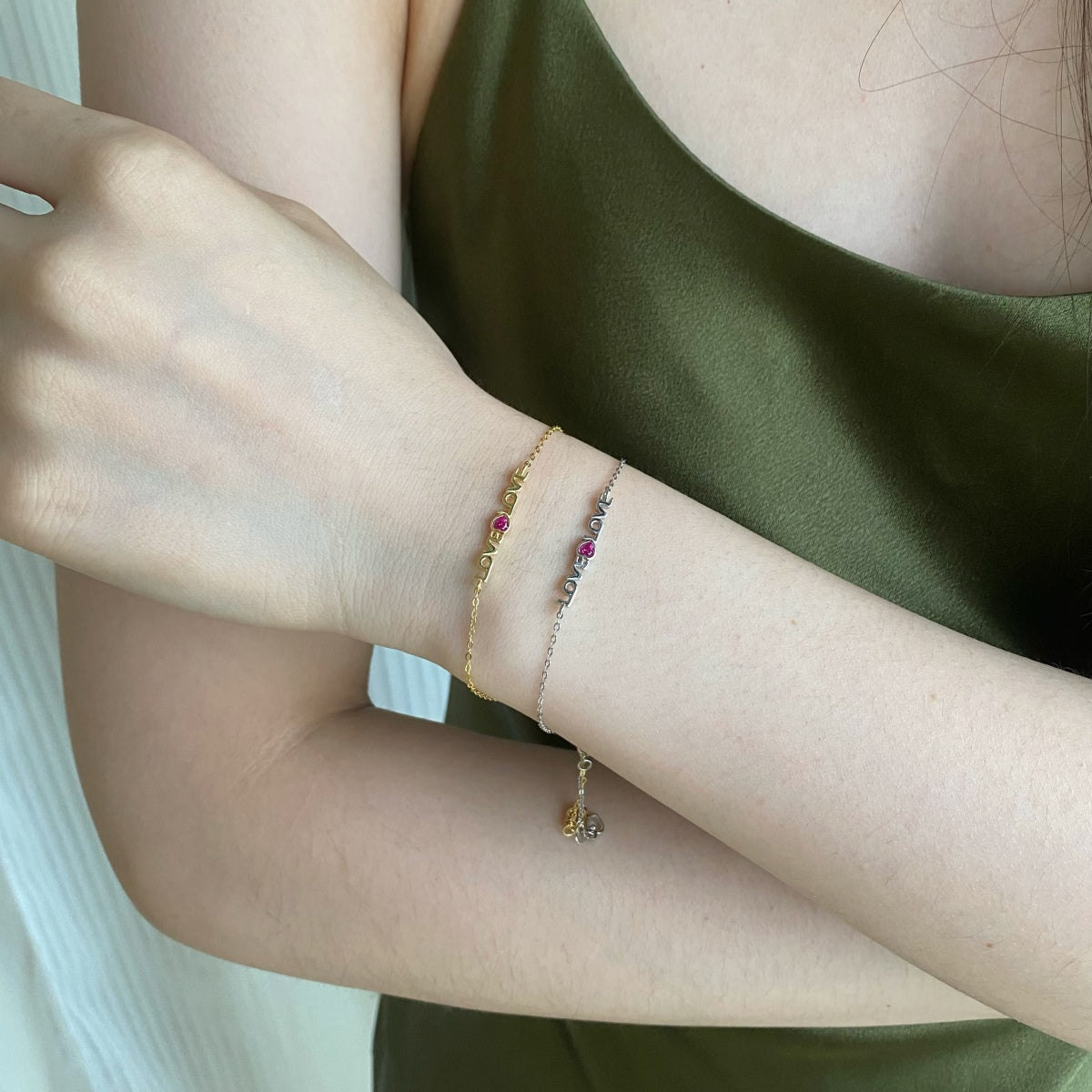 [Limara]Romantic Heart Shape Lover Bracelet