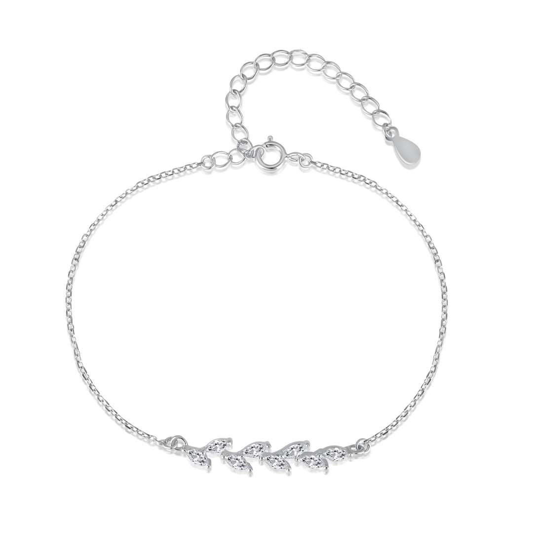 [Limara]Elegant Wheat Leaves Shape Bracelet