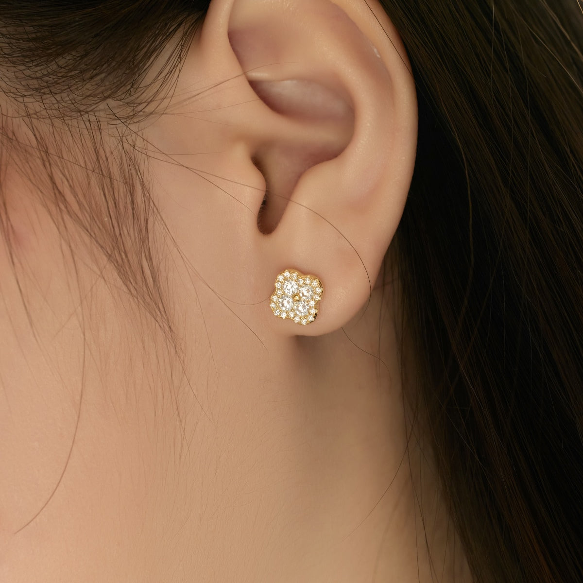 [Limara]Four-Leaf Clover Flower Shaped Earrings