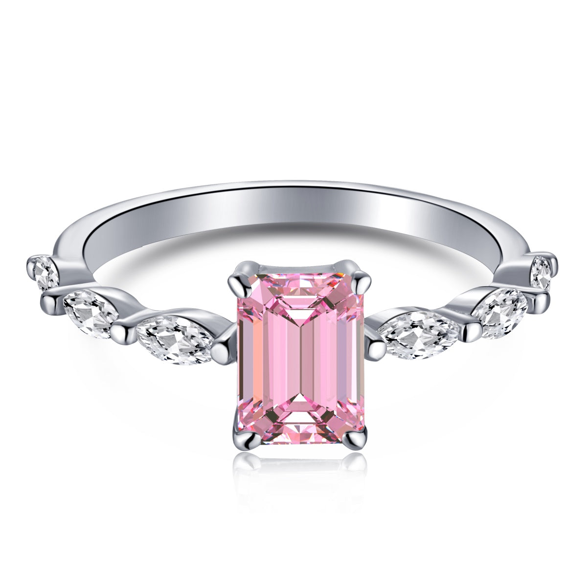 [Limara]1.0 Carat Dainty Resplendent Radiant Cut Daily Ring