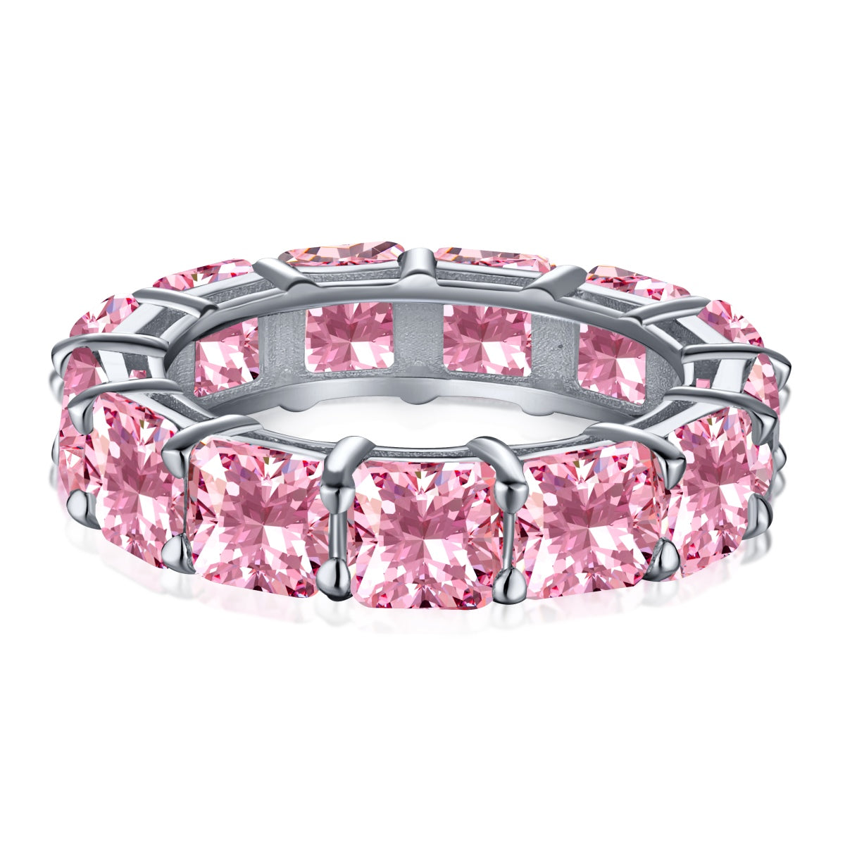 [Limara]Elegant Princess Cut Tennis Ring