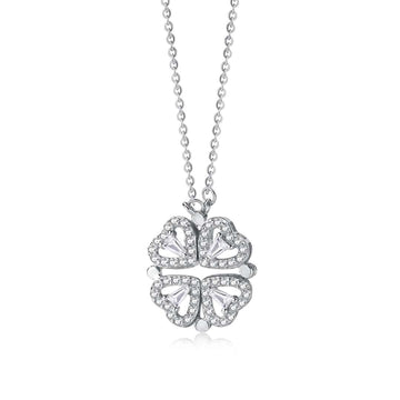 [Limara]Ornate Heart Cut Flower Shape Necklace