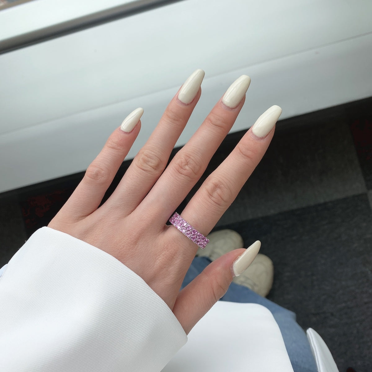 [Limara]Sparkling Full Heart Ring
