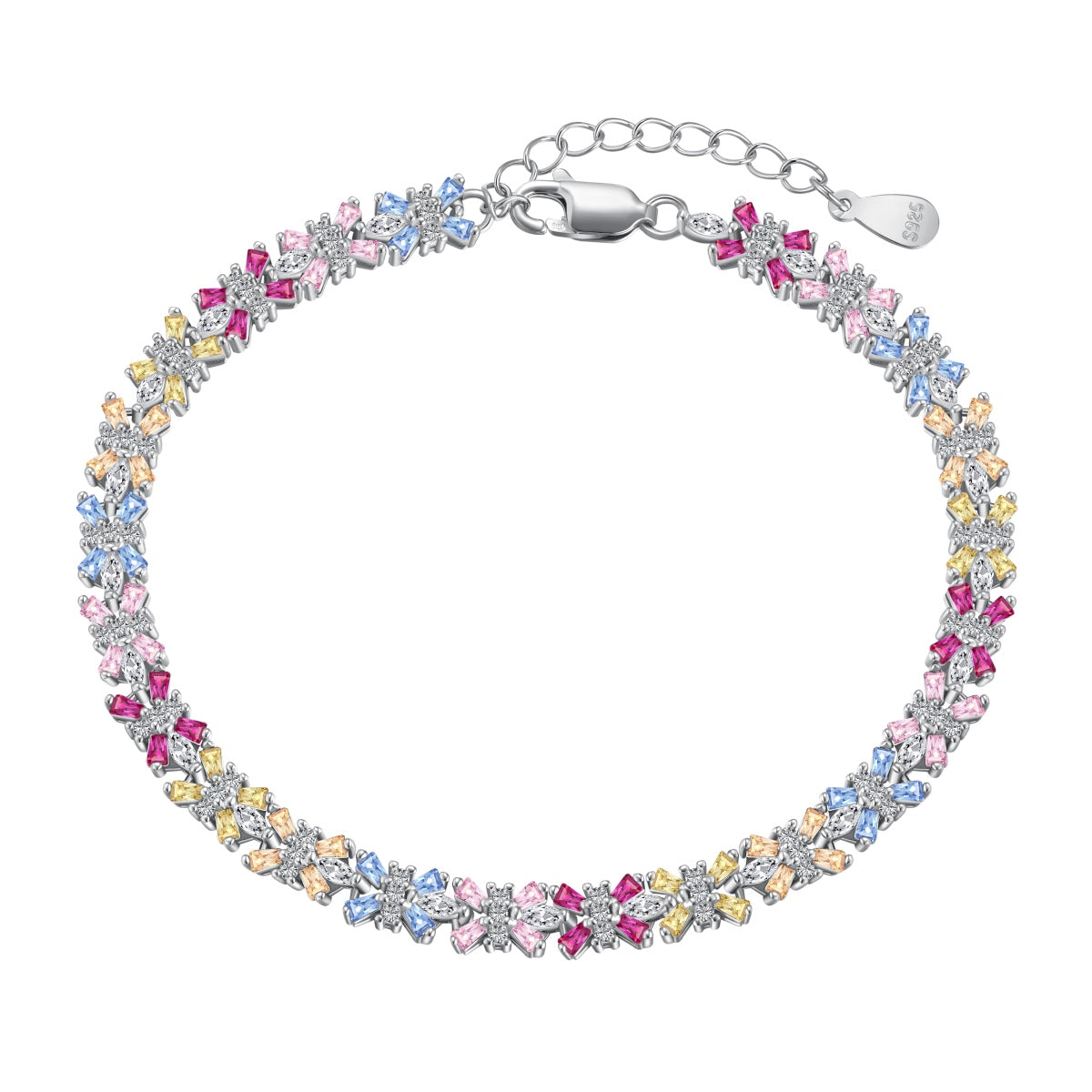 [Limara]Radiant Colorful Emerald Cut Party Bracelet