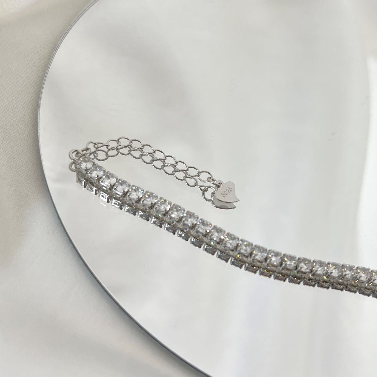 [Limara]Sparkling Round Cut Daily Bracelet