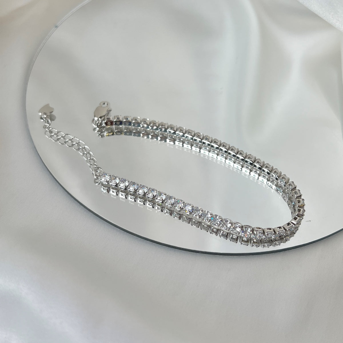 [Limara]Sparkling Round Cut Daily Bracelet