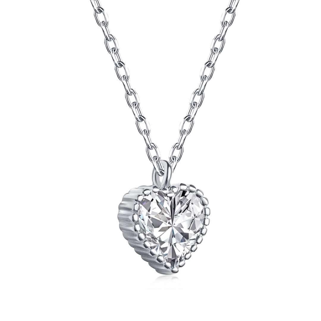 [Limara]Ornate Heart Shape Necklace