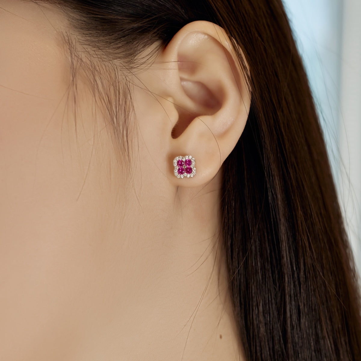 [Limara]Four-Leaf Clover Flower Shaped Earrings