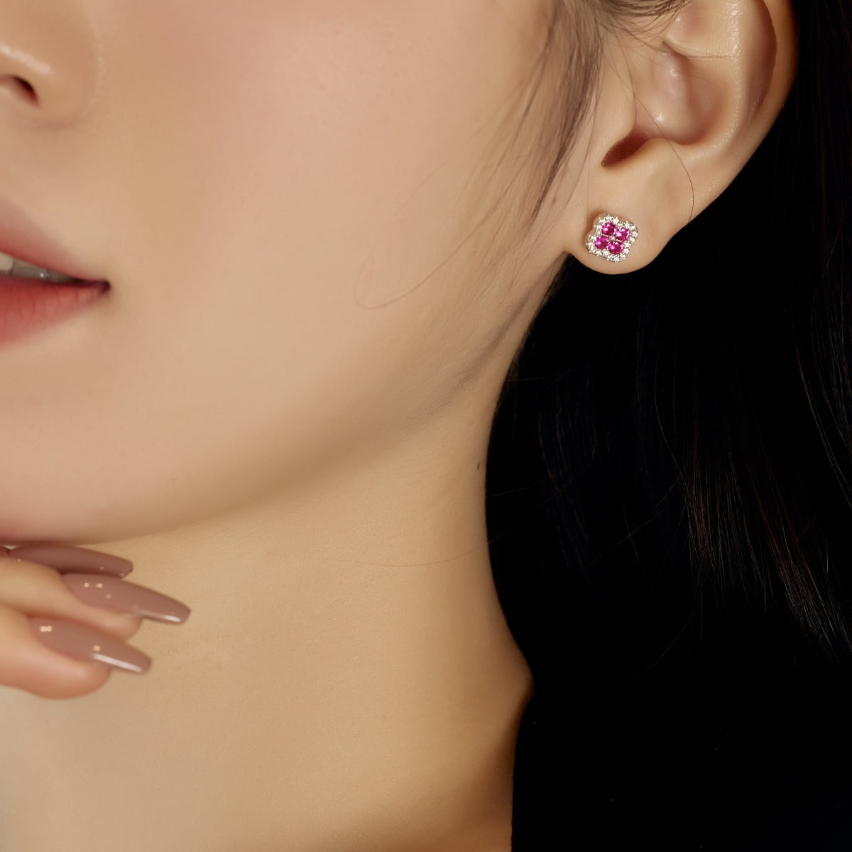 [Limara]Four-Leaf Clover Flower Shaped Earrings