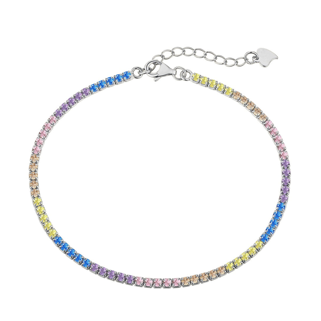 [Limara]Dazzling Colorful Round Cut Daily Bracelet