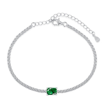 [Limara]1.0 Carat Unique Emerald Cut Banquet Bracelet