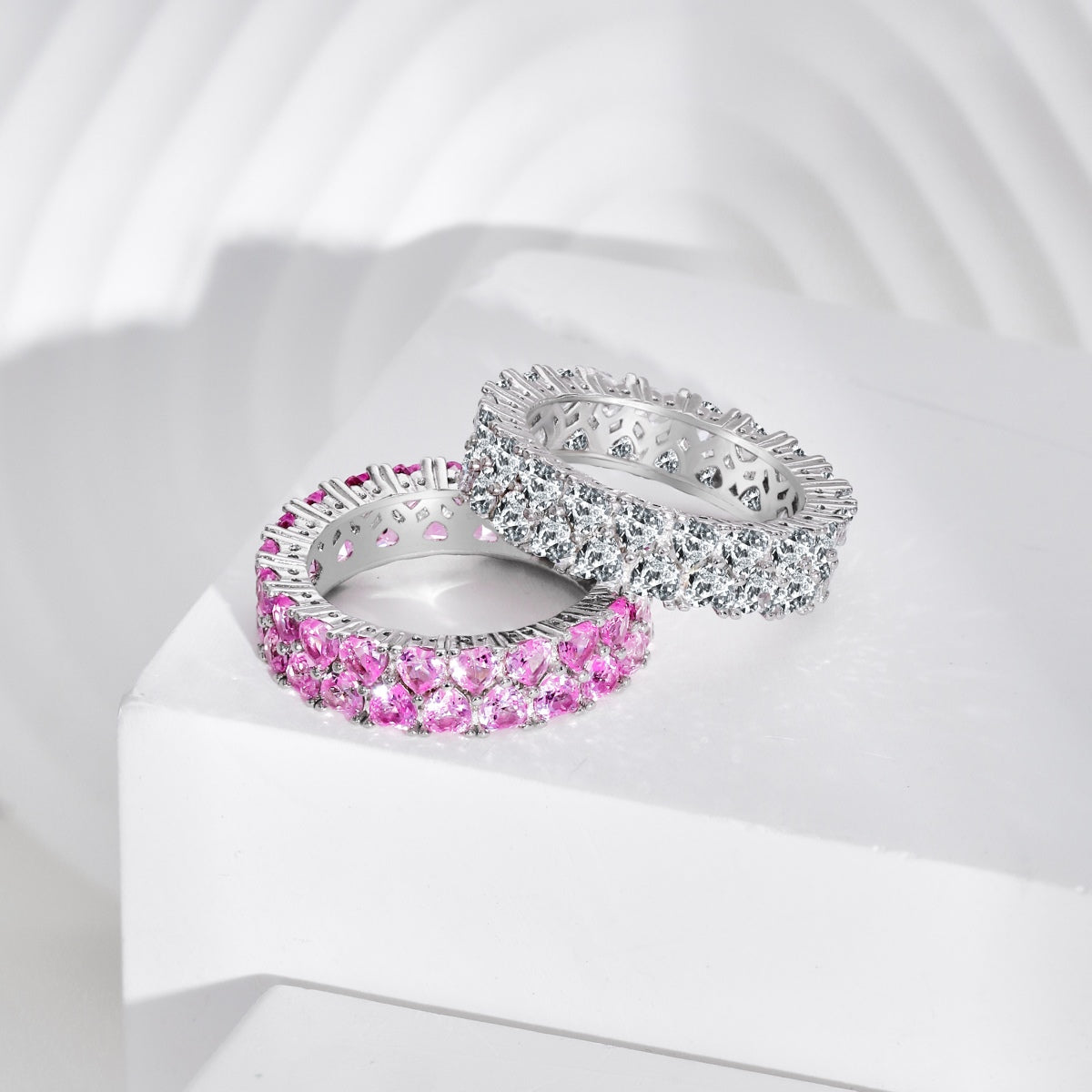 [Limara]Sparkling Full Heart Ring