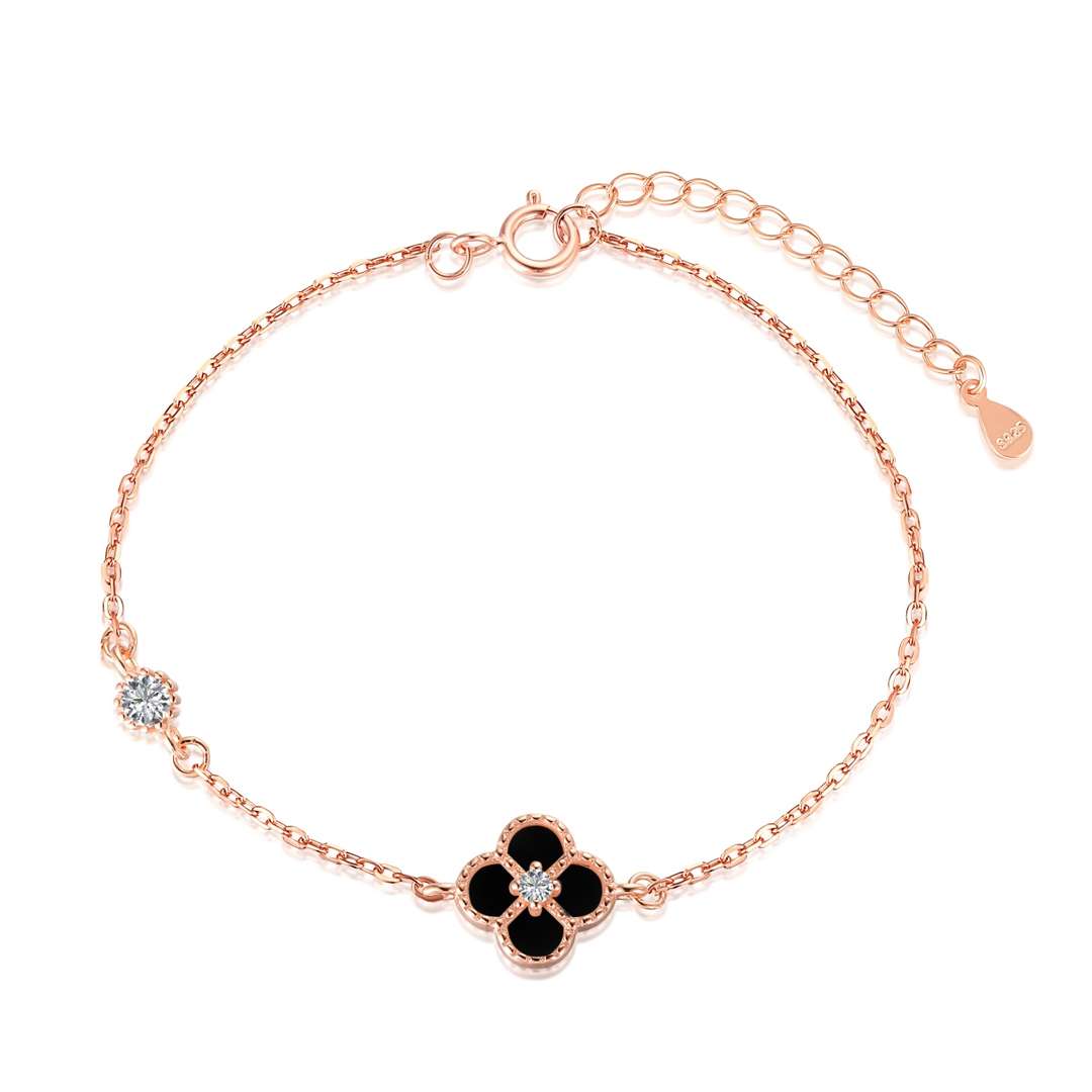 [Limara]Delicate Four Leaf Clover Bracelet