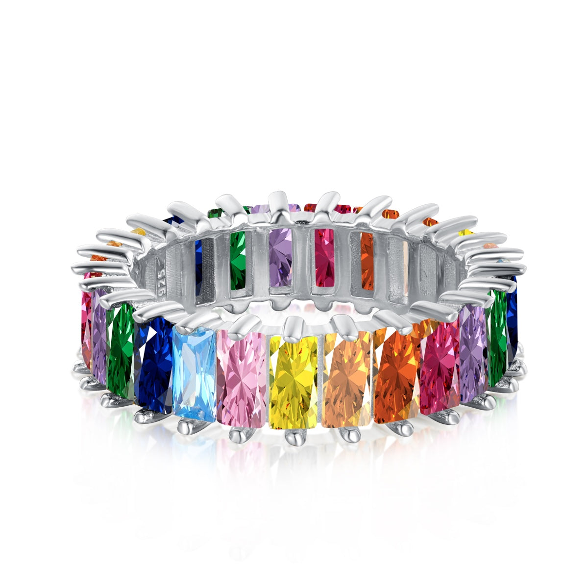 [Limara]Unique Colorful Radiant Cut RIng