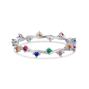 [Limara]Radiant Colorful Round Cut Daily Ring