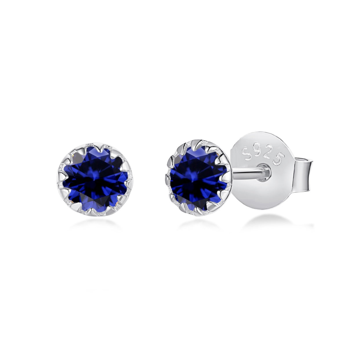 [Limara]Sparkling Colorful Round Shape Earrings