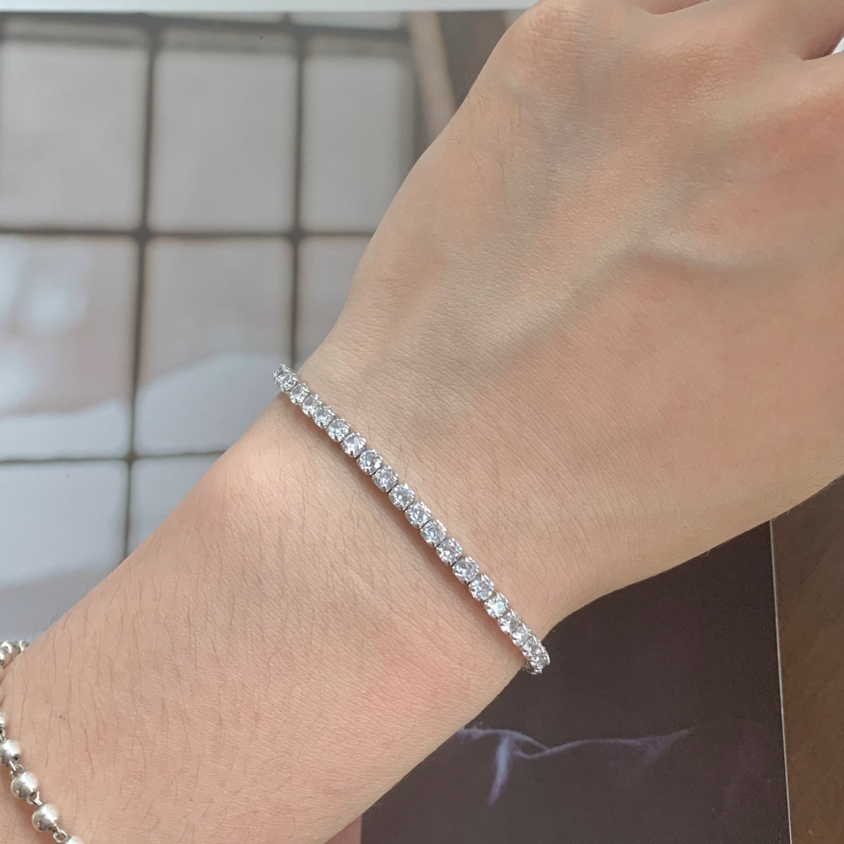 [Limara]Sparkling Round Cut Daily Bracelet
