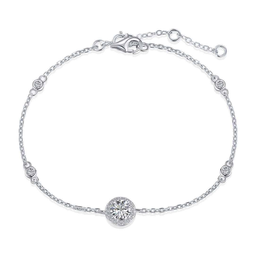 [Limara]Dazzling Round Cut Shape Bracelet