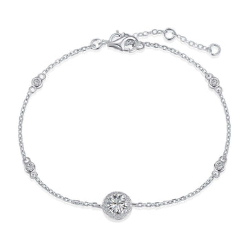 [Limara]Dazzling Round Cut Shape Bracelet