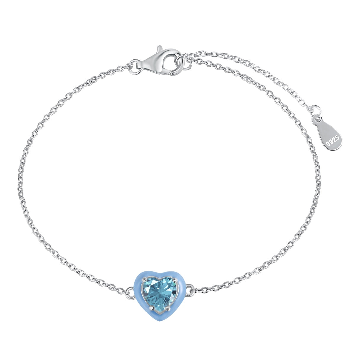 [Limara]Sparkling Romantic Heart Shape Lover Bracelet