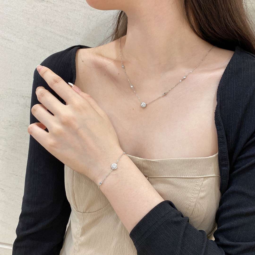 [Limara]Dazzling Round Cut Shape Bracelet